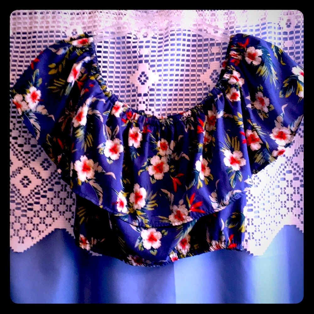 Hollister Floral Crop Top
